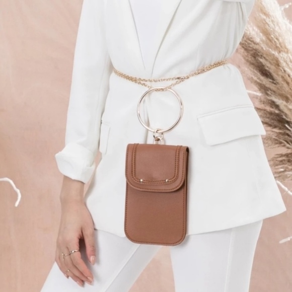 Melie Bianco Tess Black Purse Wrist Tech Phone Bag - Picture 7 of 7